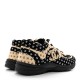 CHANEL Nylon Suede Calfskin Printed CC Sneakers 40 Black Beige CHANEL Nylon Suede Calfskin Printed CC Sneakers 40 Black Beige