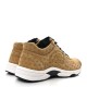 CHANEL Nylon Suede Calfskin Printed CC Sneakers 39.5 Beige CHANEL Nylon Suede Calfskin Printed CC Sneakers 39.5 Beige