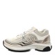 CHANEL Fabric Laminated Calfskin Stretch CC Womens Sneakers 37 White Gold Silver CHANEL Fabric Laminated Calfskin Stretch CC Womens Sneakers 37 White Gold Silver