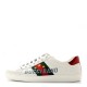 GUCCI Calfskin Web Mens Gucci Band Ace Sneakers 8 White GUCCI Calfskin Web Mens Gucci Band Ace Sneakers 8 White