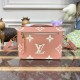 Louis Vuitton Monogram Empreinte Pochette Metis M46302 Pink/Cream Louis Vuitton Monogram Empreinte Pochette Metis M46302 Pink/Cream