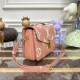 Louis Vuitton Monogram Empreinte Pochette Metis M46302 Pink/Cream Louis Vuitton Monogram Empreinte Pochette Metis M46302 Pink/Cream