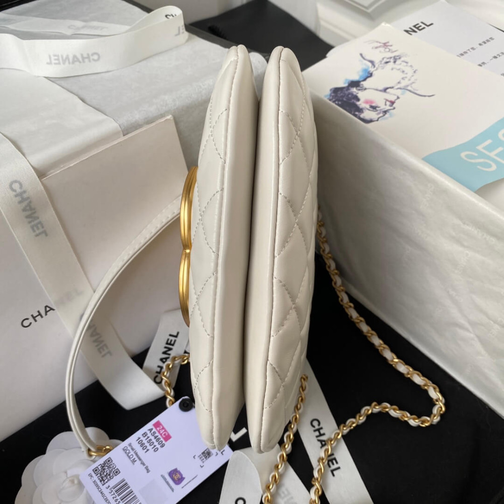Chanel 24C Quilted Lambskin Small Messenger Bag AS4609 Chanel 24C Quilted Lambskin Small Messenger Bag AS4609