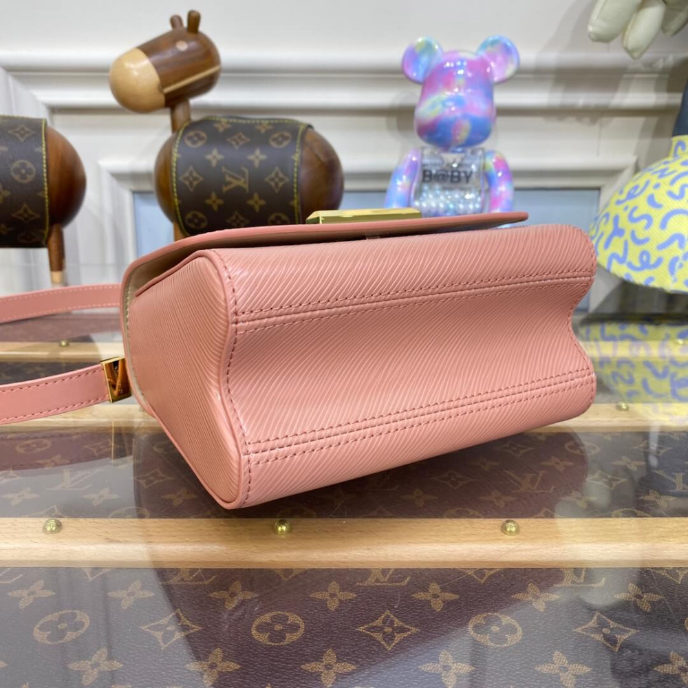 Louis Vuitton Epi Leather Twist PM with Monogram Flowers Chain Louis Vuitton Epi Leather Twist PM with Monogram Flowers Chain