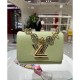 Louis Vuitton Epi Leather Twist PM with Monogram Flowers Chain Louis Vuitton Epi Leather Twist PM with Monogram Flowers Chain