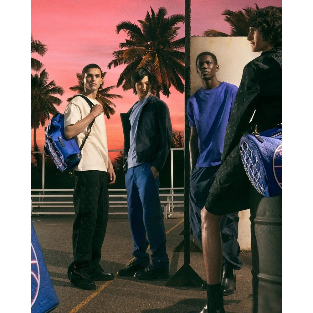 Louis Vuitton LVxNBA Keepall Bandouliere 55 M21105 Blue Louis Vuitton LVxNBA Keepall Bandouliere 55 M21105 Blue