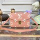 Louis Vuitton Monogram Empreinte Pochette Metis M46302 Pink/Cream Louis Vuitton Monogram Empreinte Pochette Metis M46302 Pink/Cream