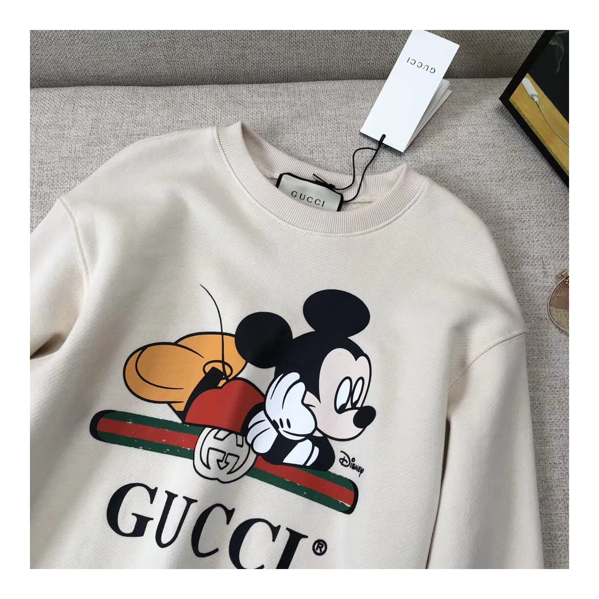 Gucci Oversize Sweatshirt With Disney Mickey 610145 Gucci Oversize Sweatshirt With Disney Mickey 610145