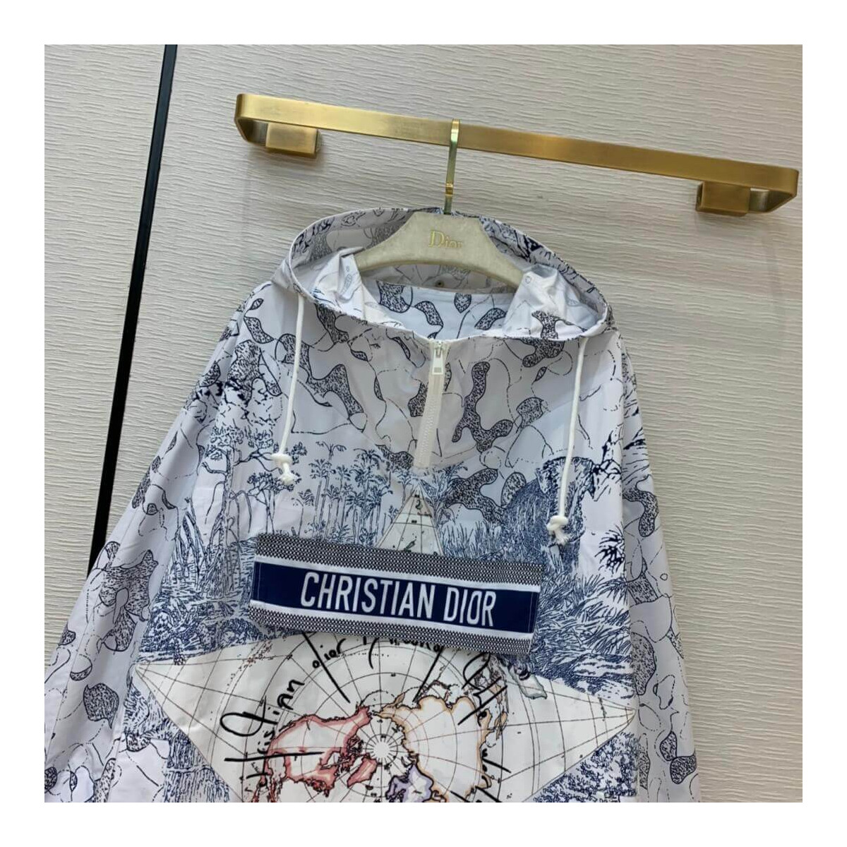 Dior Around The World Hooded Anorak A2863 Dior Around The World Hooded Anorak A2863