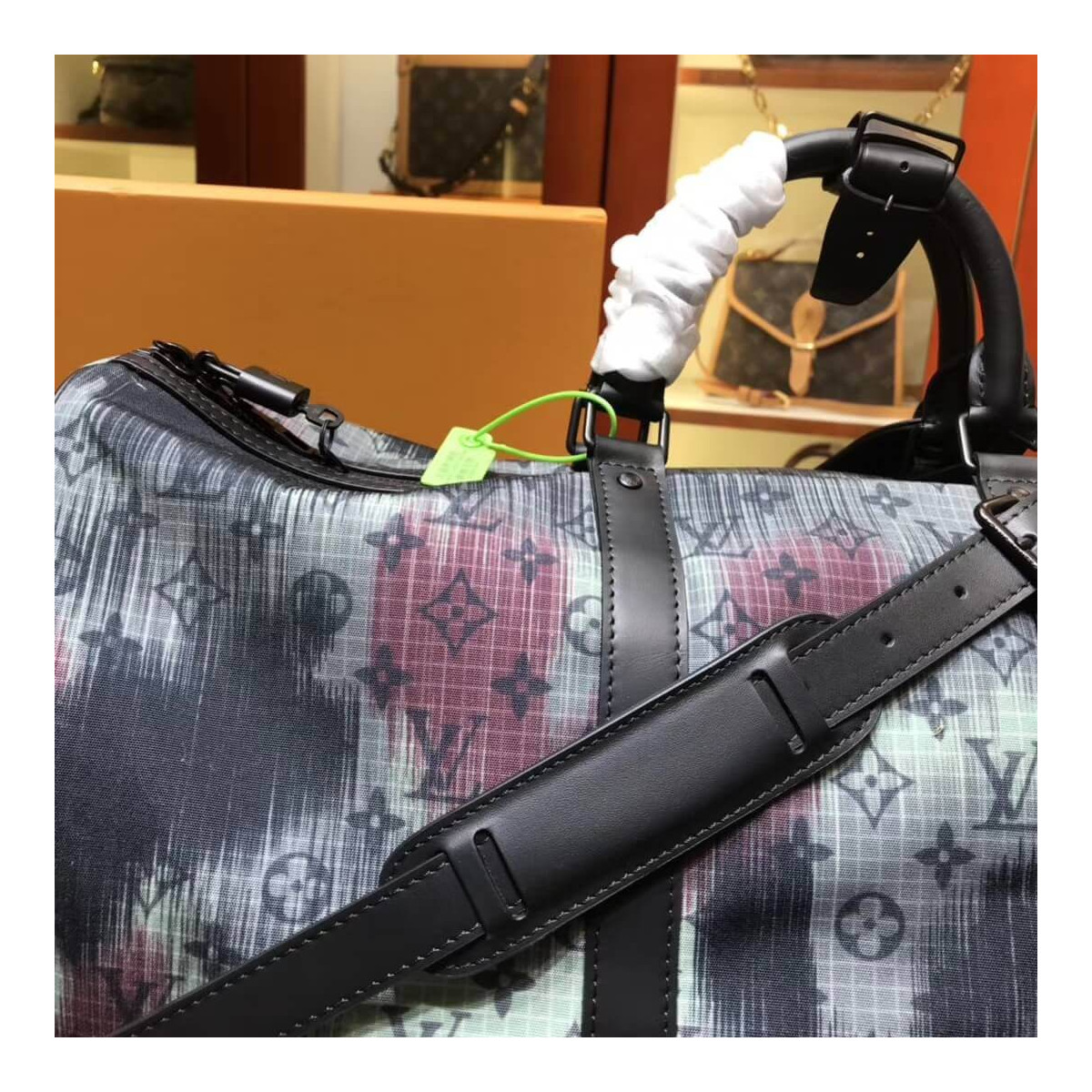 Louis Vuitton Monogram Denim Keepall 50 Bandoulière M44166 Louis Vuitton Monogram Denim Keepall 50 Bandoulière M44166