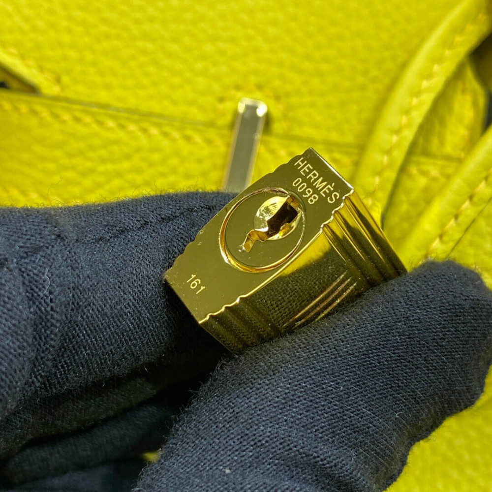 Hermes Birkin 30 Bag Lime Gold Hardware Togo Leather Hermes Birkin 30 Bag Lime Gold Hardware Togo Leather