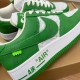 Louis Vuitton Virgil Abloh x Nike Air Force 1 Sneakers White/Green Louis Vuitton Virgil Abloh x Nike Air Force 1 Sneakers White/Green