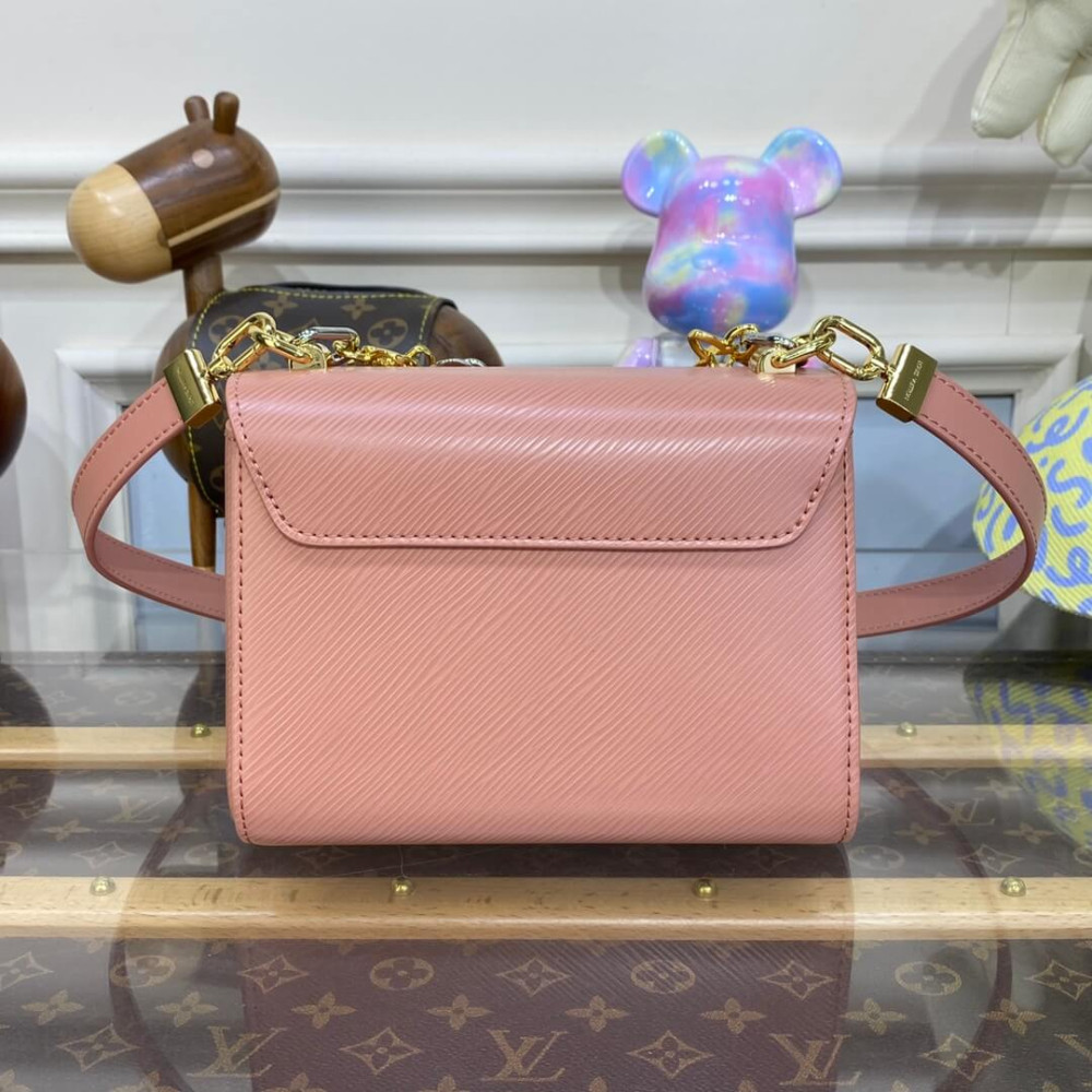 Louis Vuitton Epi Leather Twist PM with Monogram Flowers Chain Louis Vuitton Epi Leather Twist PM with Monogram Flowers Chain