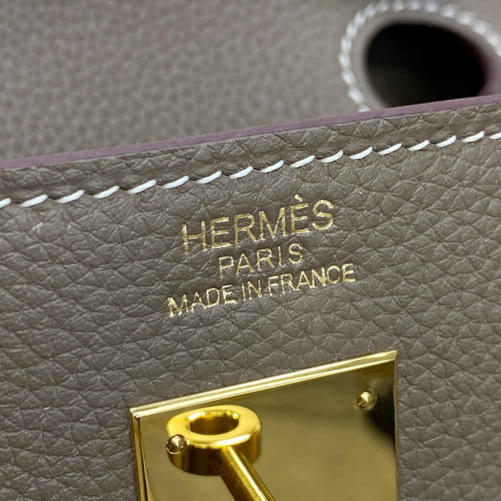 Hermes Birkin 30 Bag Etoupe Gold Hardware Togo Leather Hermes Birkin 30 Bag Etoupe Gold Hardware Togo Leather