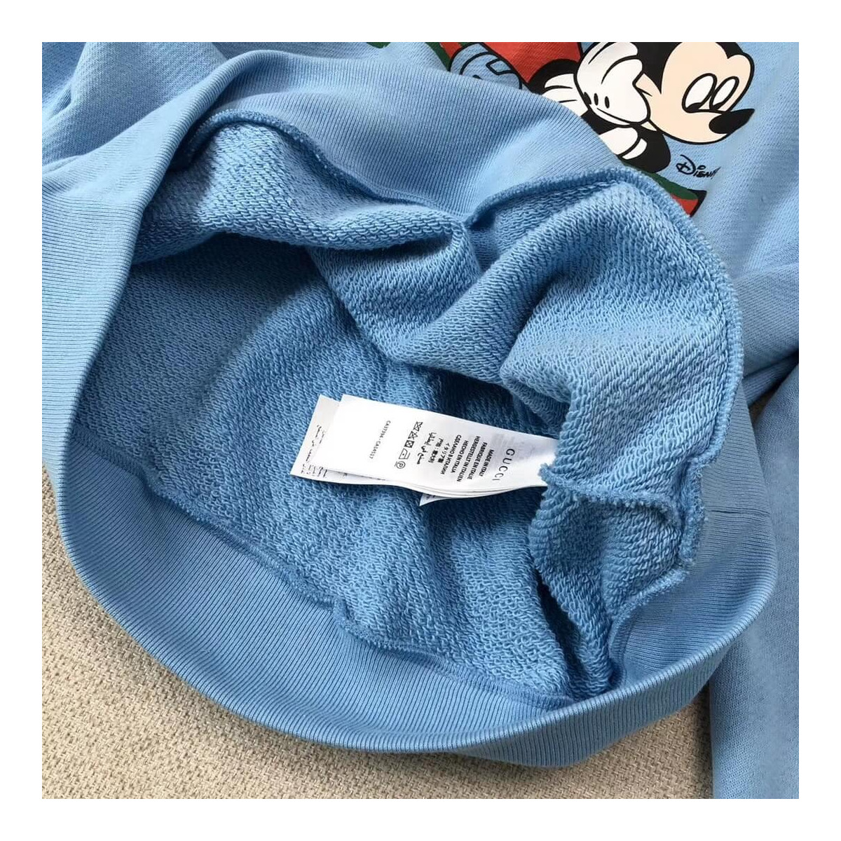 Gucci Oversize Sweatshirt With Disney Mickey 610145 Gucci Oversize Sweatshirt With Disney Mickey 610145