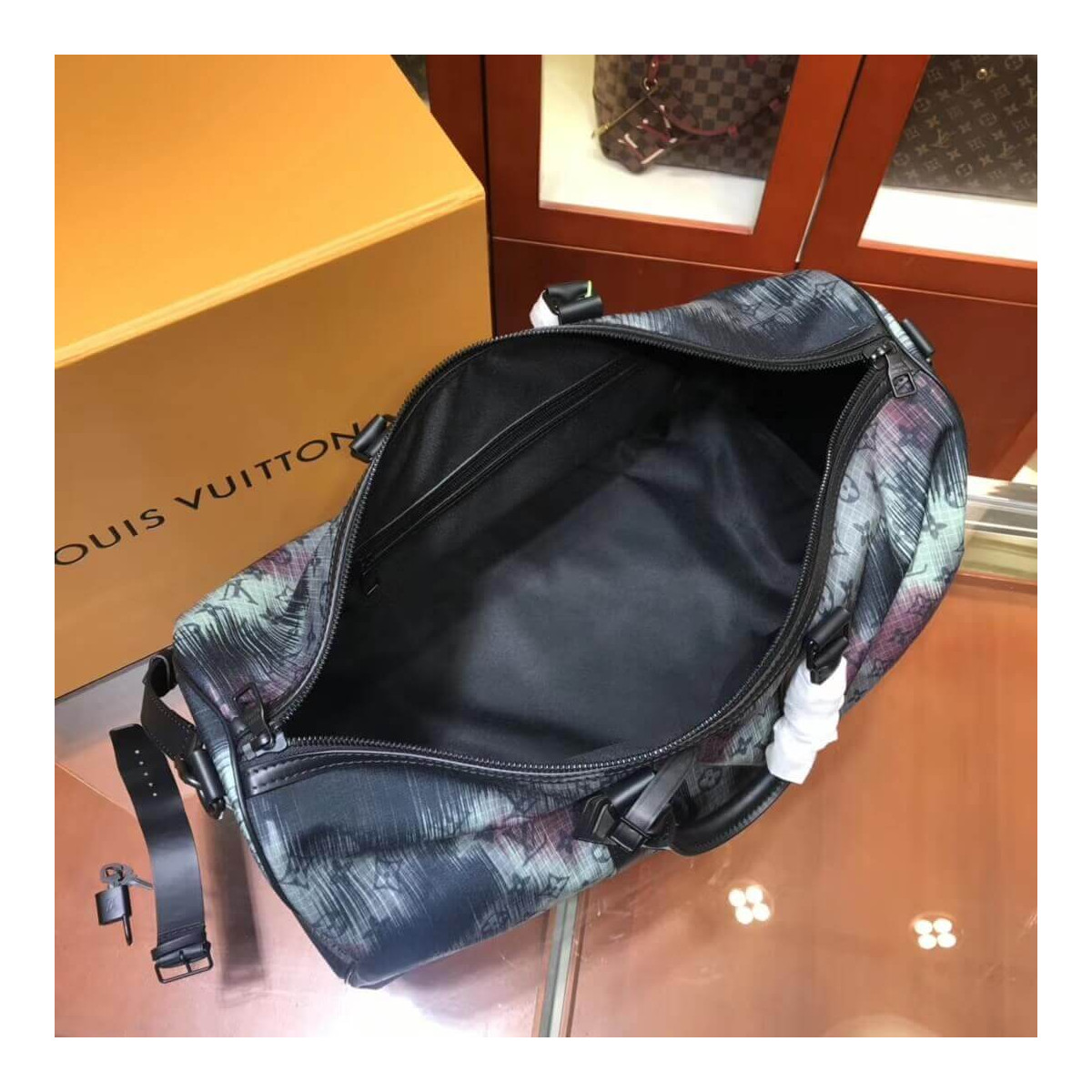 Louis Vuitton Monogram Denim Keepall 50 Bandoulière M44166 Louis Vuitton Monogram Denim Keepall 50 Bandoulière M44166