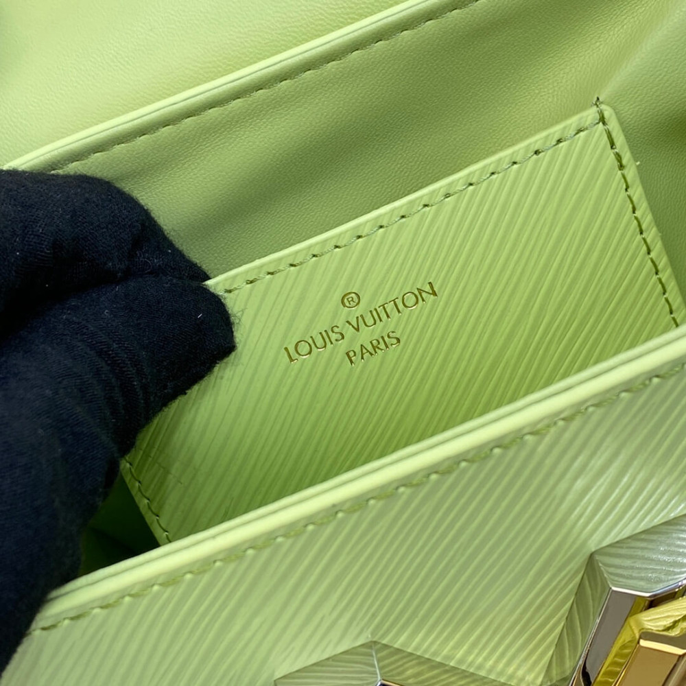 Louis Vuitton Epi Leather Twist PM with Monogram Flowers Chain Louis Vuitton Epi Leather Twist PM with Monogram Flowers Chain