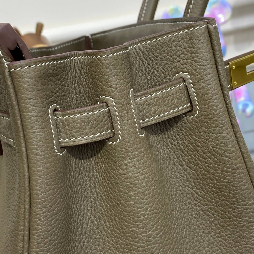 Hermes Birkin 30 Bag Etoupe Gold Hardware Togo Leather Hermes Birkin 30 Bag Etoupe Gold Hardware Togo Leather