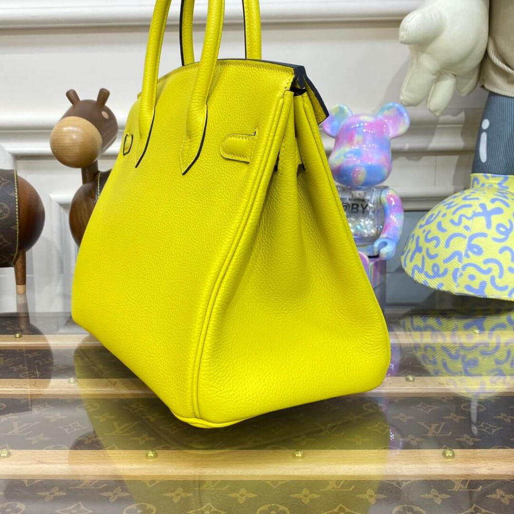 Hermes Birkin 30 Bag Lime Gold Hardware Togo Leather Hermes Birkin 30 Bag Lime Gold Hardware Togo Leather