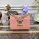 Louis Vuitton Epi Leather Twist PM with Monogram Flowers Chain Louis Vuitton Epi Leather Twist PM with Monogram Flowers Chain