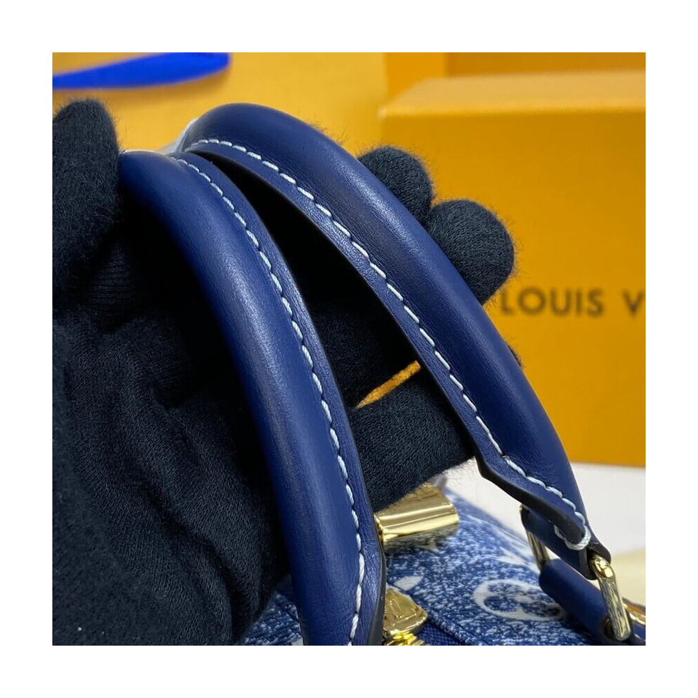 Louis Vuitton Monogram Jacquard Denim Speedy Bandouliere 25 M59609 Louis Vuitton Monogram Jacquard Denim Speedy Bandouliere 25 M59609