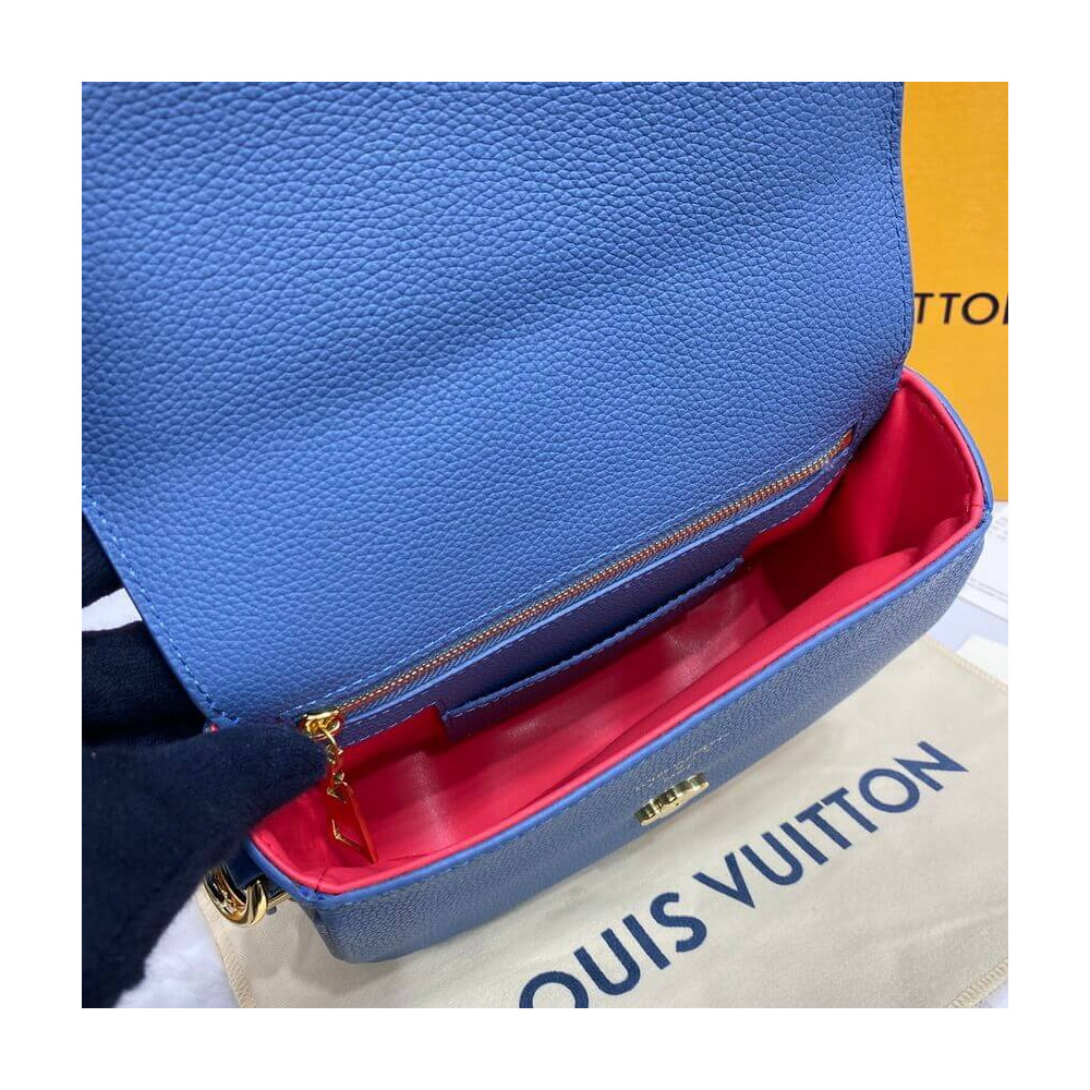 Louis Vuitton LV Pont 9 Soft PM M58964 Blue Louis Vuitton LV Pont 9 Soft PM M58964 Blue