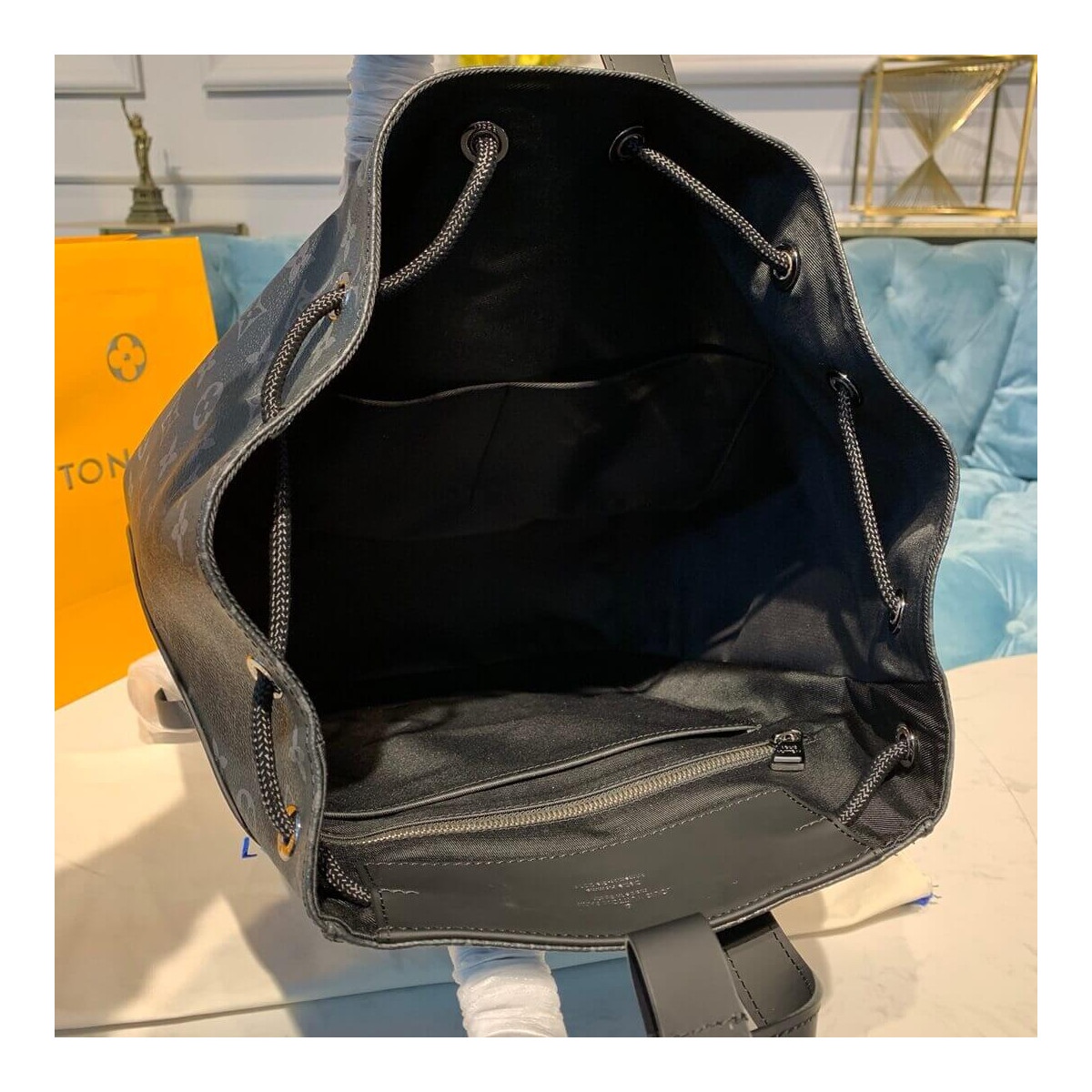 Louis Vuitton Monogram Eclipse Canvas Backpack Explorer M40527 Louis Vuitton Monogram Eclipse Canvas Backpack Explorer M40527