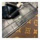 Louis Vuitton Monogram and Crocodile Mat Christopher PM Backpack M43735 Louis Vuitton Monogram and Crocodile Mat Christopher PM Backpack M43735