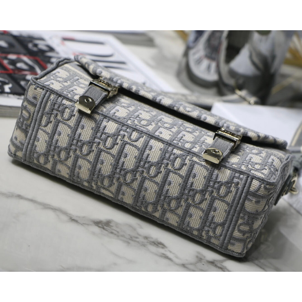 Christian Dior Small DiorCamp Bag in Oblique Embroidery M1241 Christian Dior Small DiorCamp Bag in Oblique Embroidery M1241