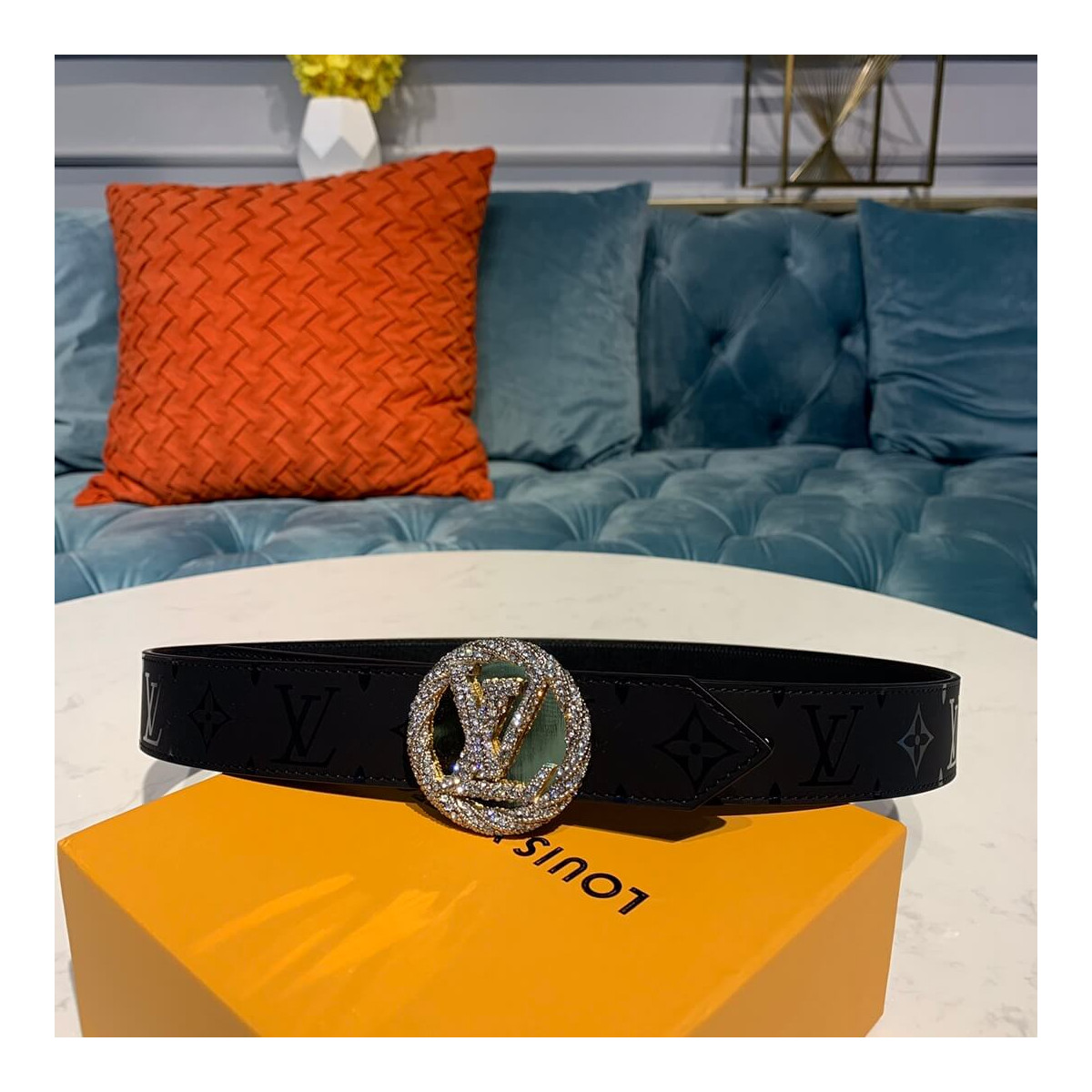 Louis Vuitton LV Circle 30mm Reversible Belt M0139W Silver Louis Vuitton LV Circle 30mm Reversible Belt M0139W Silver