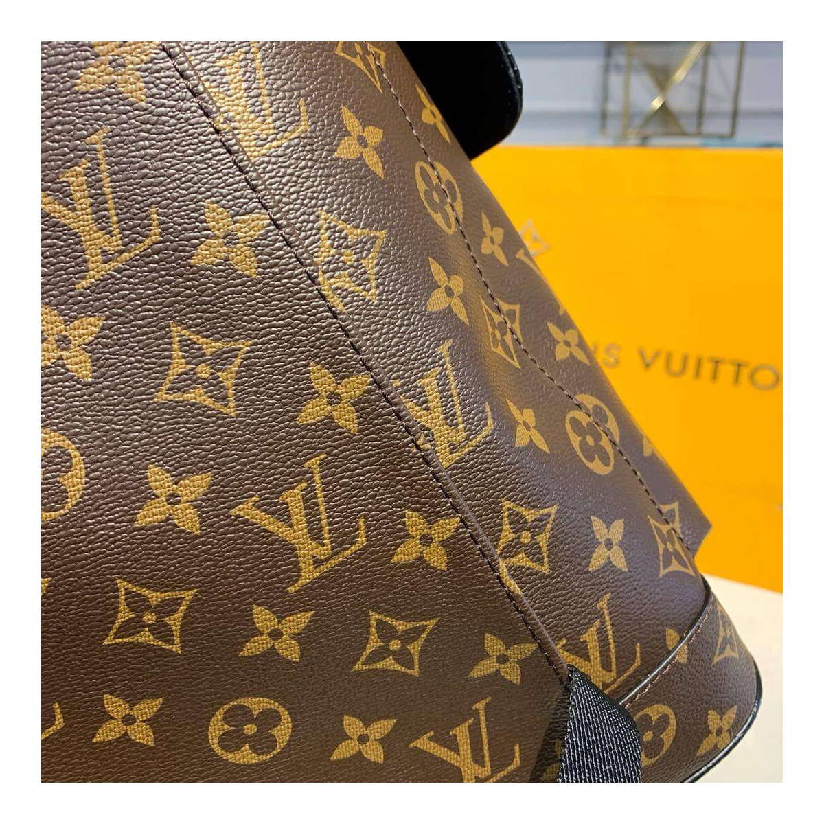 Louis Vuitton Monogram and Crocodile Mat Christopher PM Backpack M43735 Louis Vuitton Monogram and Crocodile Mat Christopher PM Backpack M43735