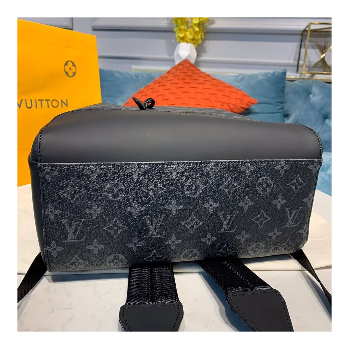 Louis Vuitton Monogram Eclipse Canvas Backpack Explorer M40527 Louis Vuitton Monogram Eclipse Canvas Backpack Explorer M40527