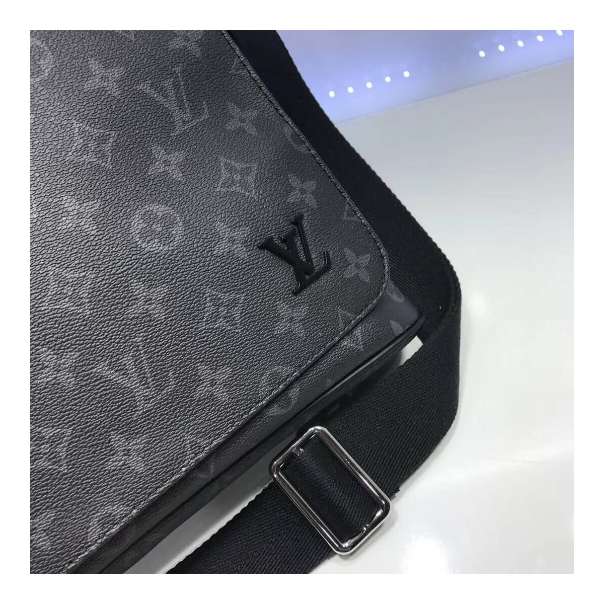 Louis Vuitton Monogram Eclipse Canvas District MM M44001 Louis Vuitton Monogram Eclipse Canvas District MM M44001