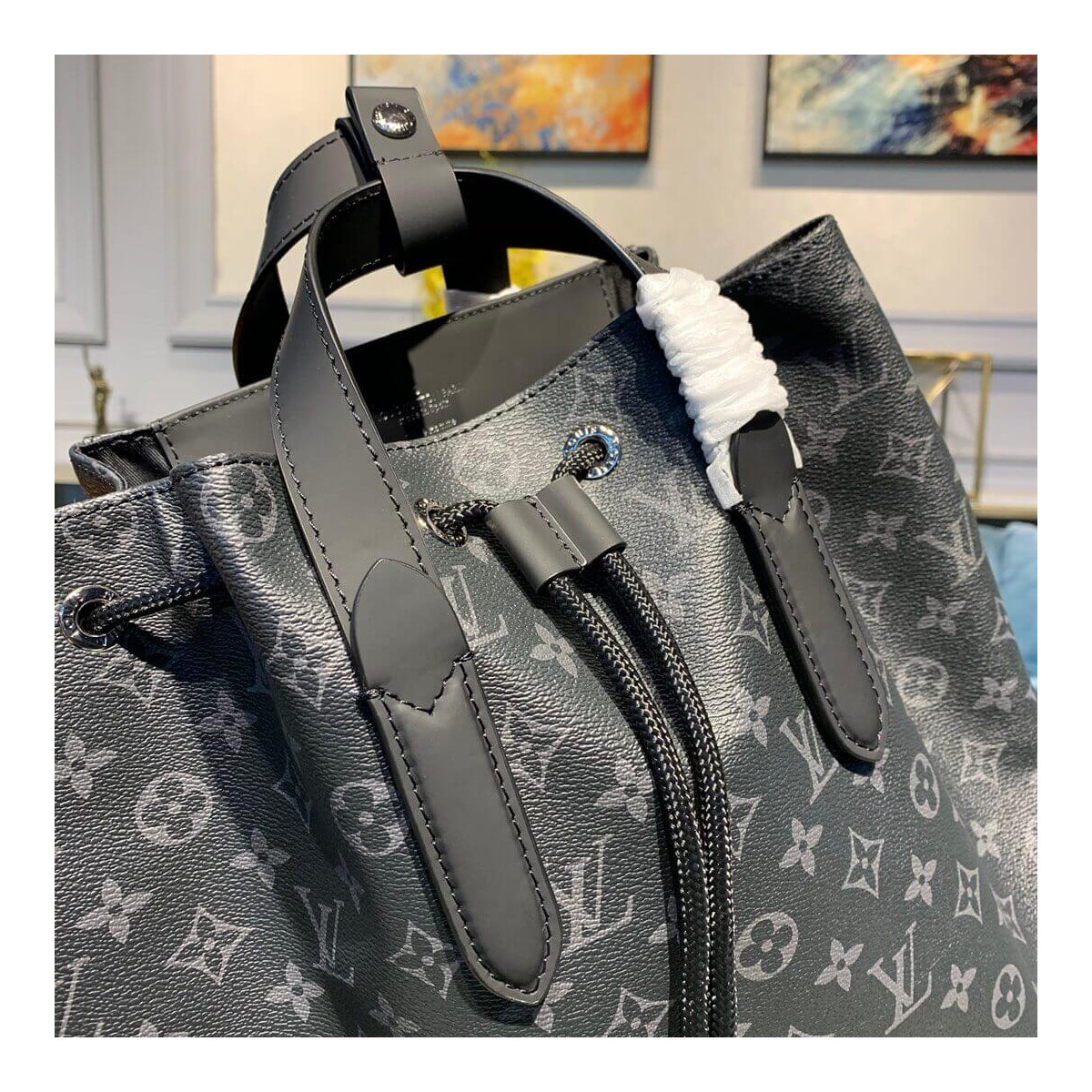 Louis Vuitton Monogram Eclipse Canvas Backpack Explorer M40527 Louis Vuitton Monogram Eclipse Canvas Backpack Explorer M40527