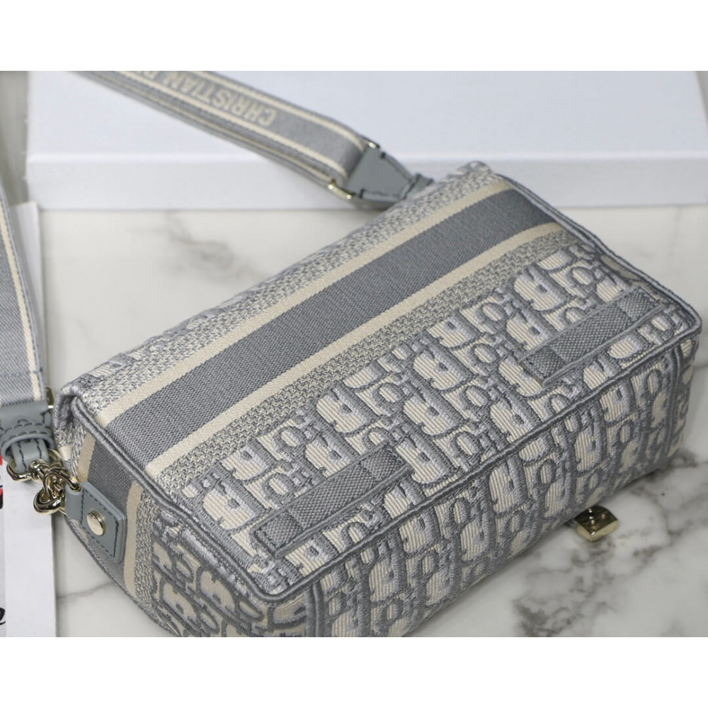 Christian Dior Small DiorCamp Bag in Oblique Embroidery M1241 Christian Dior Small DiorCamp Bag in Oblique Embroidery M1241