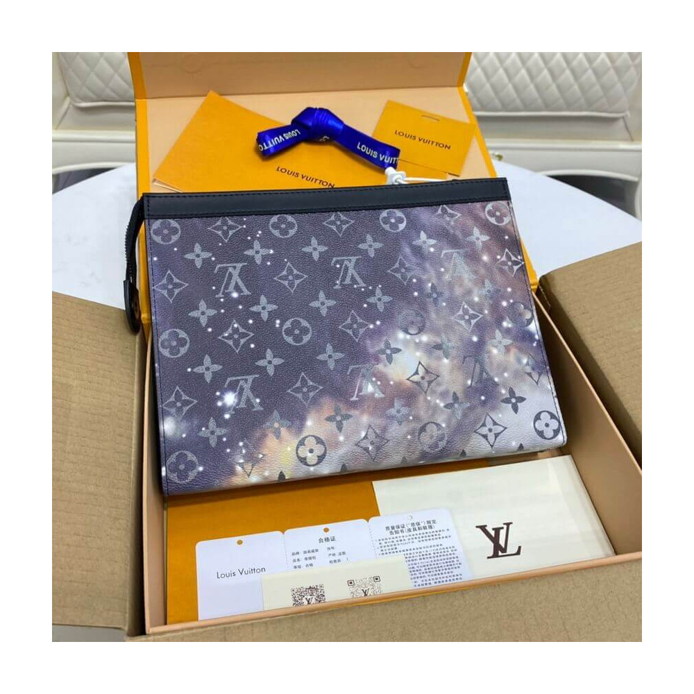 Louis Vuitton Monogram Galaxy Canvas Pochette Voyage M44448 Louis Vuitton Monogram Galaxy Canvas Pochette Voyage M44448