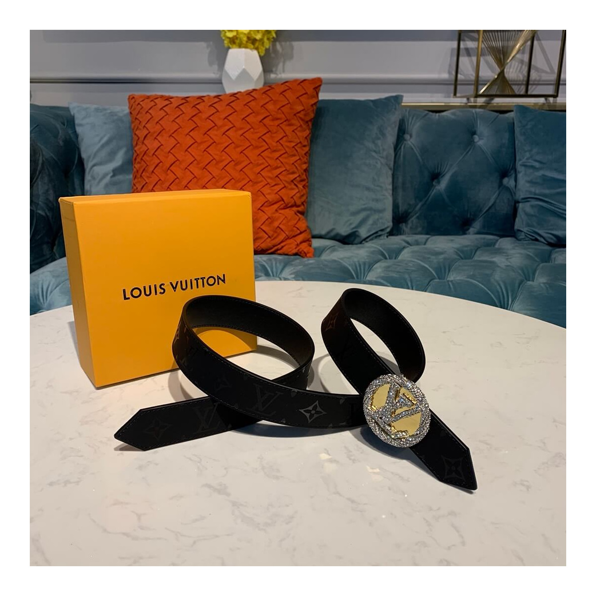 Louis Vuitton LV Circle 30mm Reversible Belt M0139W Silver Louis Vuitton LV Circle 30mm Reversible Belt M0139W Silver