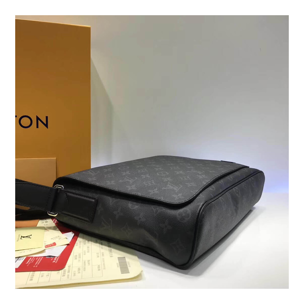 Louis Vuitton Monogram Eclipse Canvas District MM M44001 Louis Vuitton Monogram Eclipse Canvas District MM M44001
