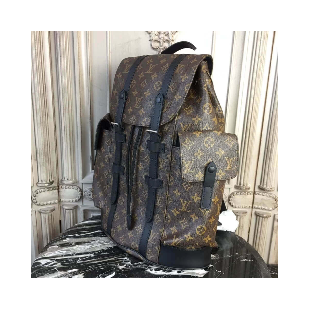 Louis Vuitton Monogram Canvas Christopher PM M43735 Louis Vuitton Monogram Canvas Christopher PM M43735