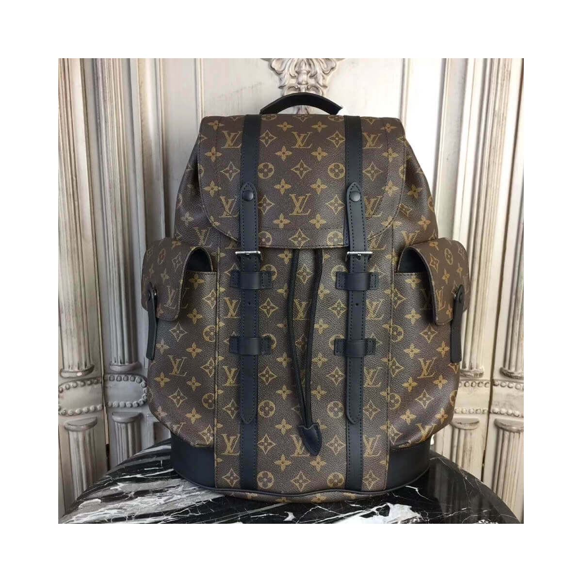 Louis Vuitton Monogram Canvas Christopher PM M43735 Louis Vuitton Monogram Canvas Christopher PM M43735