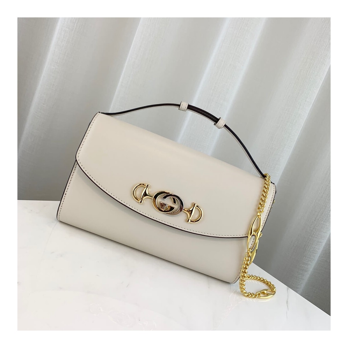 Gucci Zumi Smooth Leather Small Shoulder Bag 572375 Gucci Zumi Smooth Leather Small Shoulder Bag 572375
