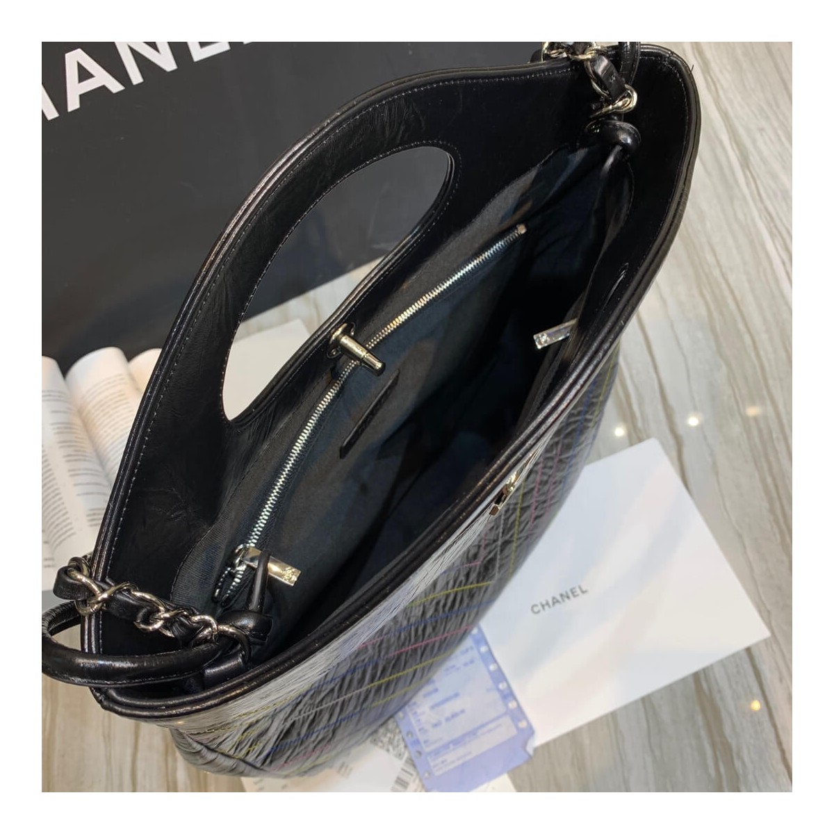 Chanel Crumpled Calfskin Chanel 31 Shopping Bag 0091 Chanel Crumpled Calfskin Chanel 31 Shopping Bag 0091