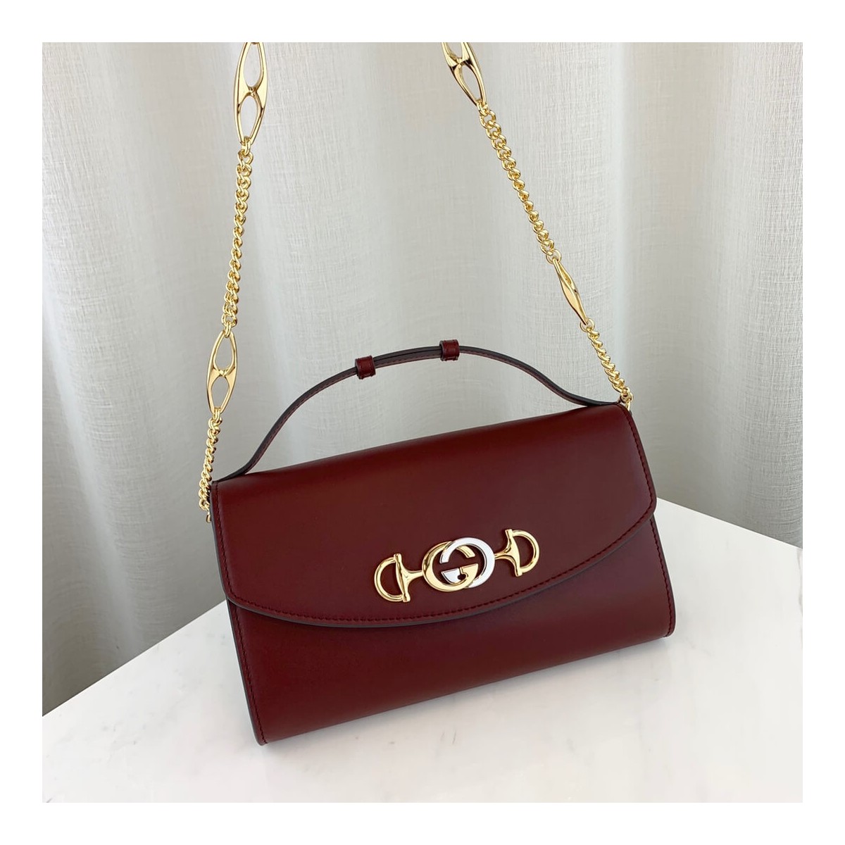 Gucci Zumi Smooth Leather Small Shoulder Bag 572375 Gucci Zumi Smooth Leather Small Shoulder Bag 572375