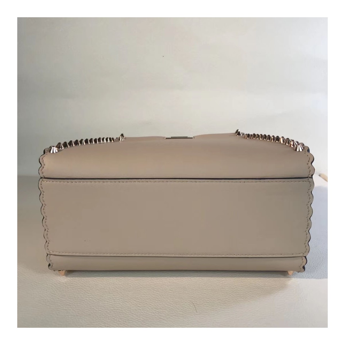 Fendi Peekaboo Mini with Metal-Plated Micro Studs 8BN244 Fendi Peekaboo Mini with Metal-Plated Micro Studs 8BN244
