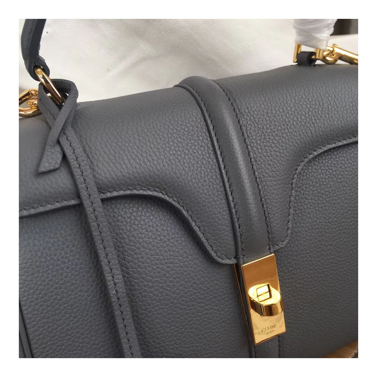 Celine Small 16 Bag In Grained Calfskin 188003 Celine Small 16 Bag In Grained Calfskin 188003