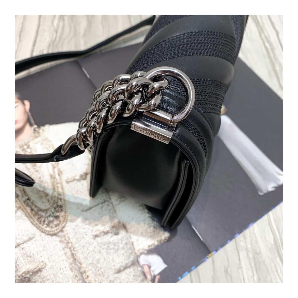 Chanel Calfskin Boy Chanel Handbag A67086 Chanel Calfskin Boy Chanel Handbag A67086