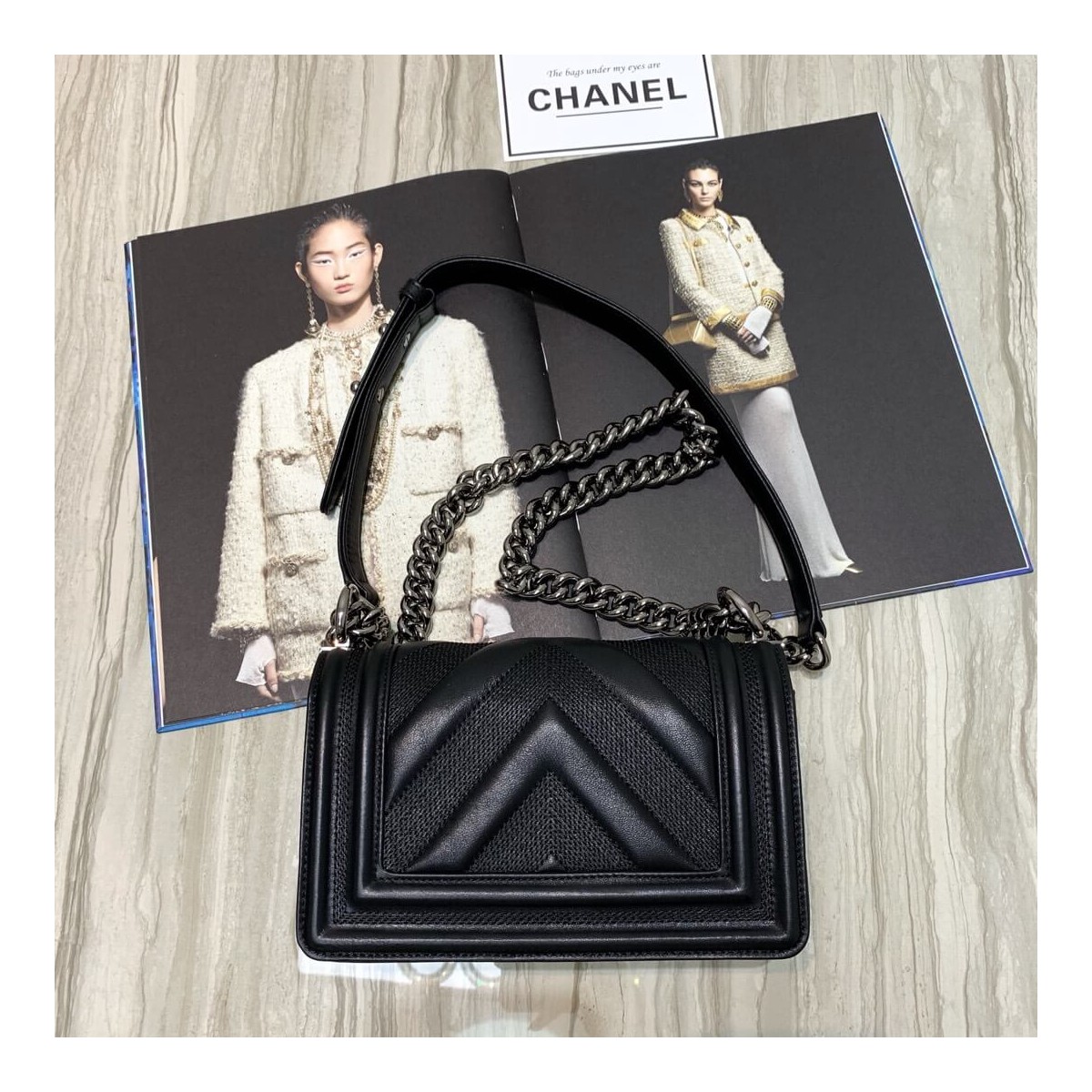 Chanel Calfskin Small Boy Chanel Handbag A67085 Chanel Calfskin Small Boy Chanel Handbag A67085