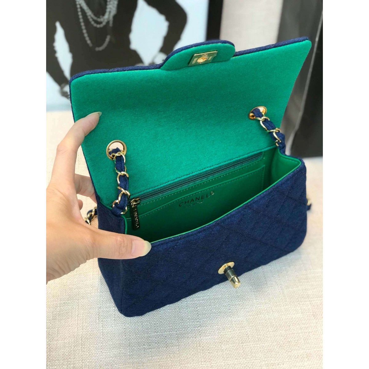 Chanel Jersey Classic Handbag A01112 Chanel Jersey Classic Handbag A01112