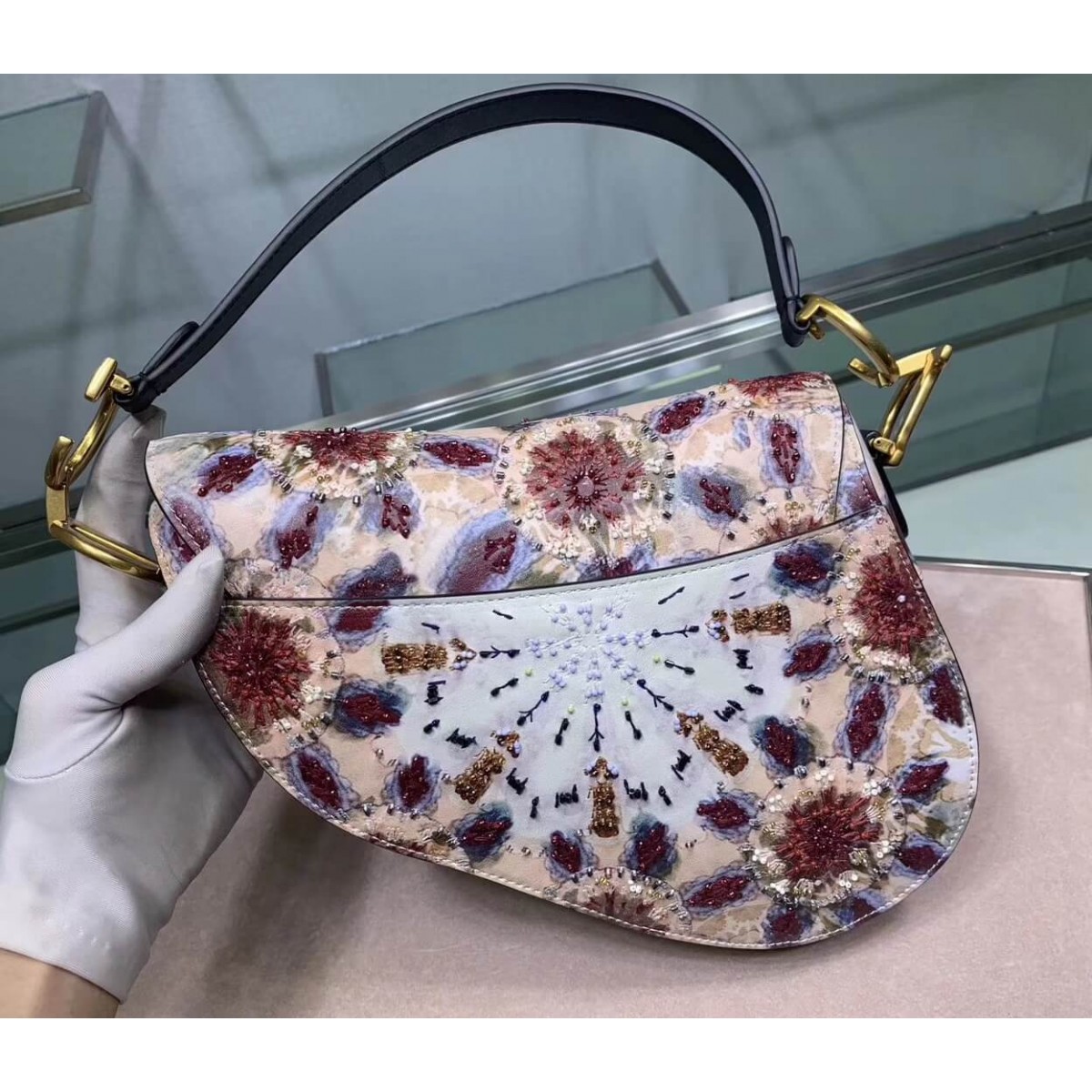 Christian Dior KaleiDiorscopic Saddle Bag M0446 Christian Dior KaleiDiorscopic Saddle Bag M0446