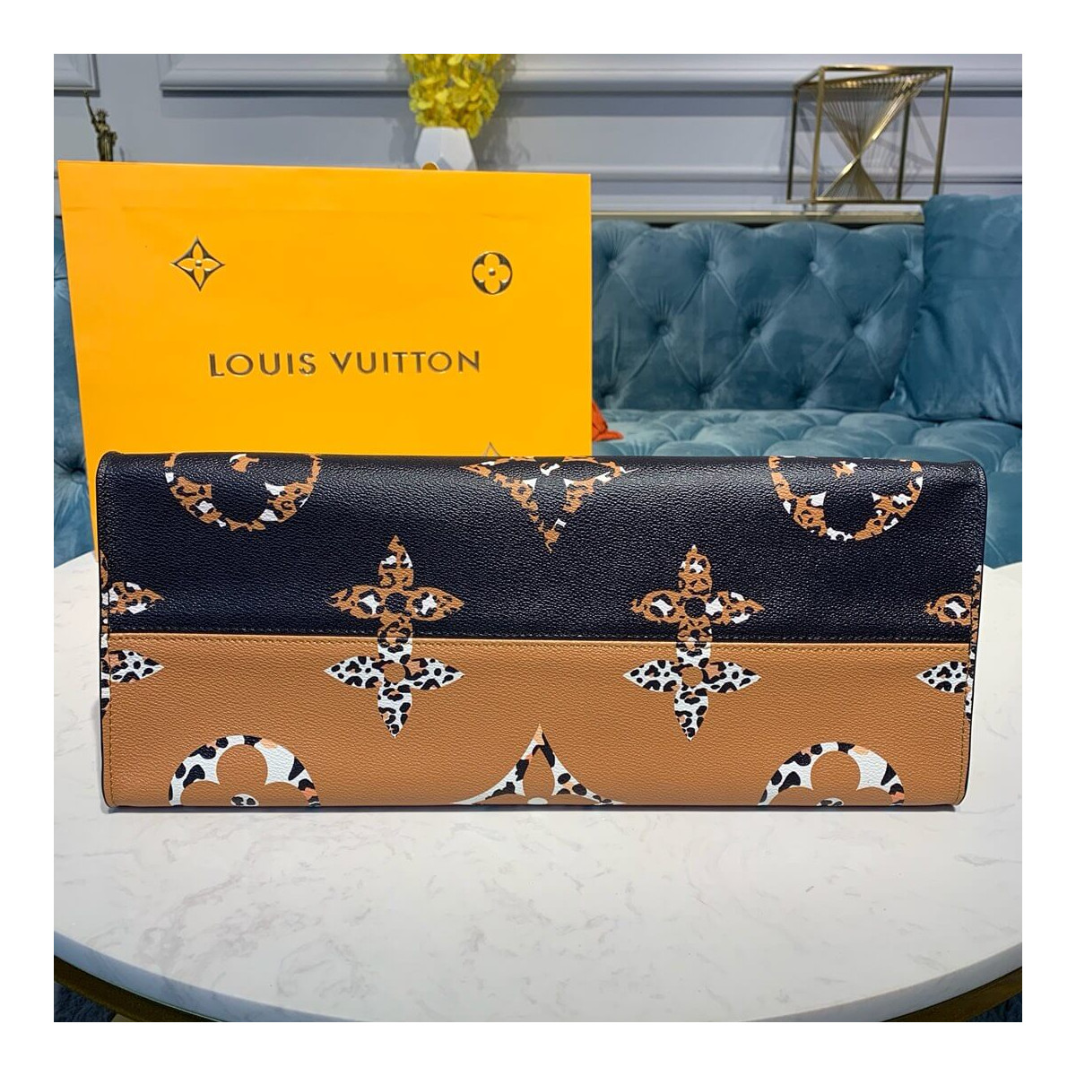Louis Vuitton Onthego M44674 Black/Caramel Louis Vuitton Onthego M44674 Black/Caramel